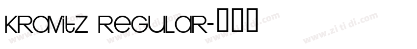 Kravitz Regular字体转换